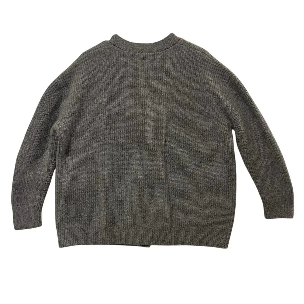 Quince Mongolian Cashmere Oversized Boyfriend Cardigan Sweater Size Medium Women - Picture 4 of 8